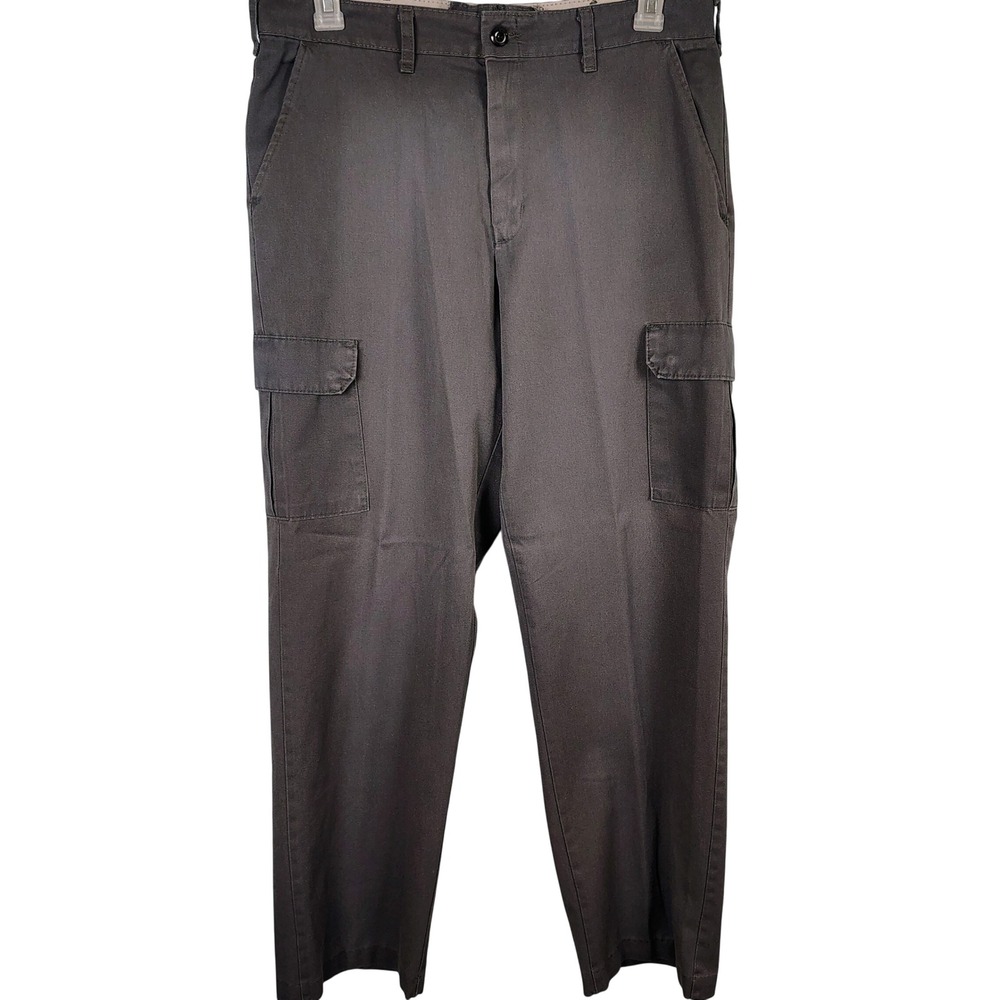 Red Kap Mens SZ 36 Cargo Pants Charcoal Grey Workwear Utility Gorpcore